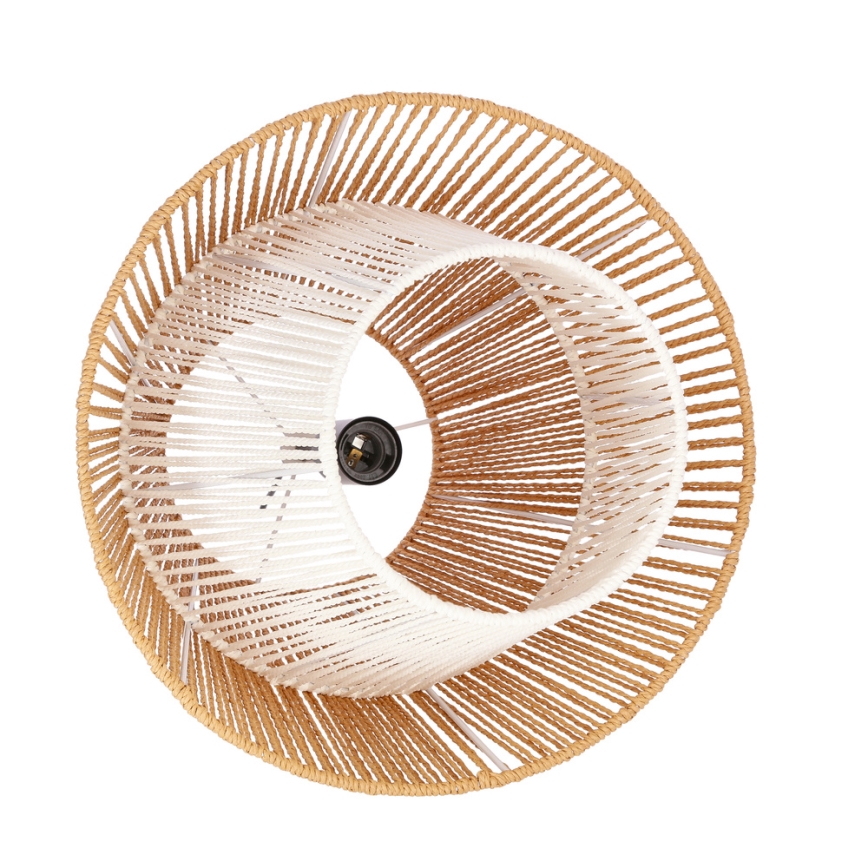 Závesný luster AFRICA 1xE27/40W/230V pr. 40 cm hnedý/krémový