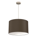 Závesný luster ARDEN 1xE27/15W/230V priemer 40 cm béžová/hnedá