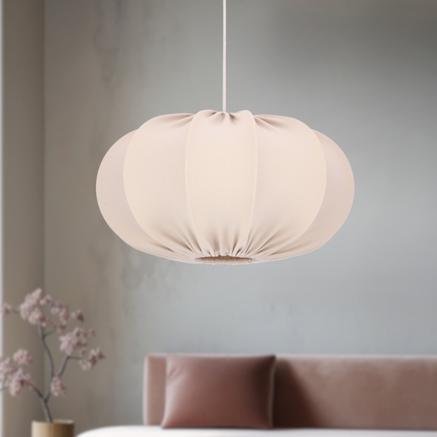 Závesný luster CAFEE 1xE27/40W/230V pr. 52 cm béžová