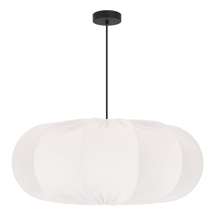 Závesný luster CAFEE 1xE27/40W/230V pr. 52 cm biely
