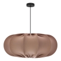 Závesný luster CAFEE na lanku, 1xE27/40W/230V, priemer 52 cm, hnedý