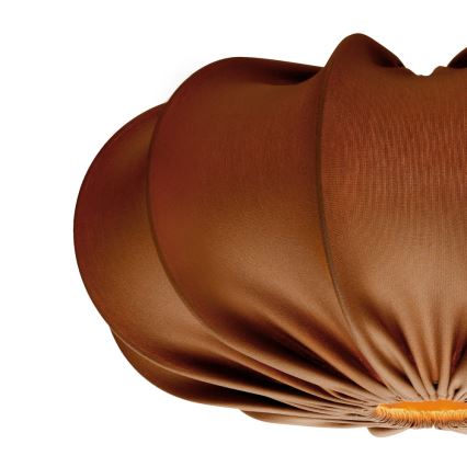 Závesný luster CAFEE na lanku, 1xE27/40W/230V, priemer 52 cm, hnedý