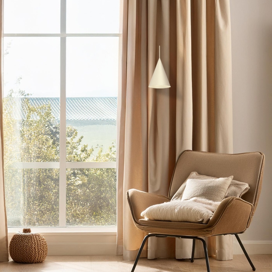 Závesný luster CAPITAL 1xGX53/15W/230V, priemer 17 cm, krémový