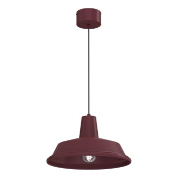 Závesný luster CLASS s lankom 1xE27/15W/230V bordový