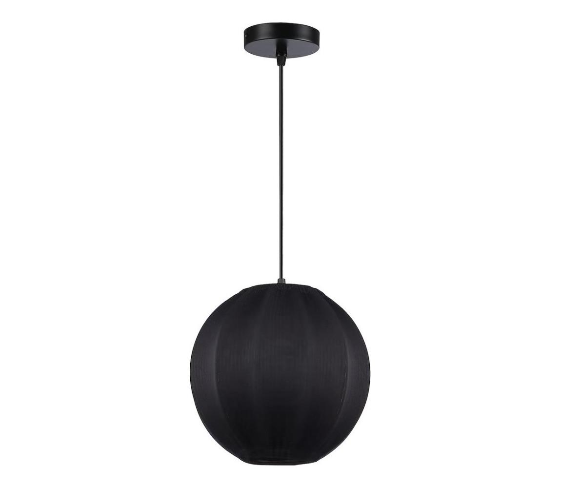 Závesný luster DANA na lankách, 1xE27/15W/230V, priemer 25 cm, čierny ML1806