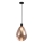 Závesný luster DENSO 1xG9/5W/230V, priemer 20 cm, medená/čierna