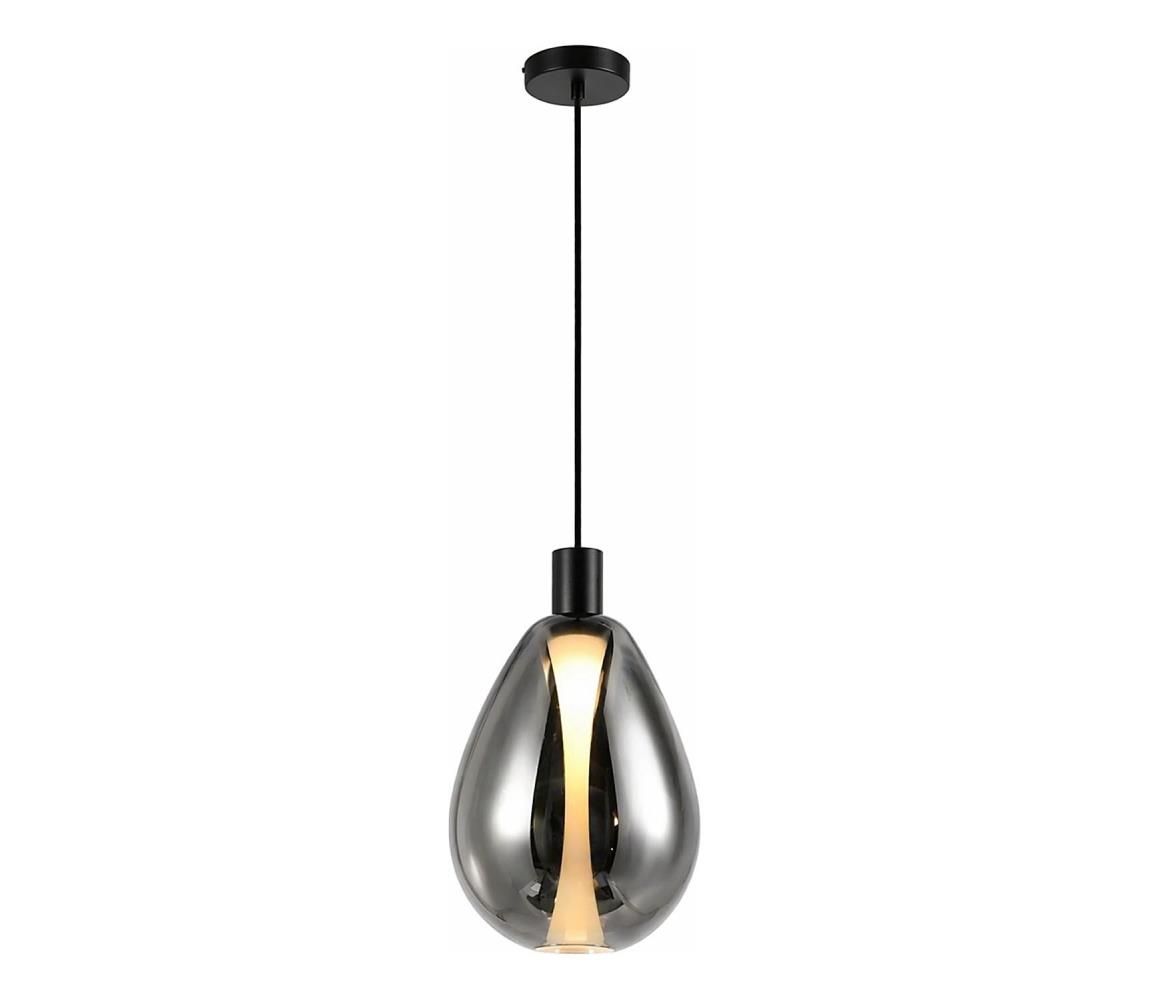 Závesný luster DENSO na lanku 1xG9/5W/230V, priemer 20 cm, čierny chróm 31-51363
