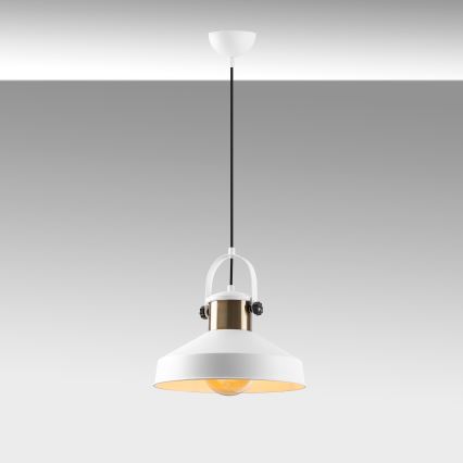 Závesný luster DODO 1xE27/40W/230V biely/bronzu