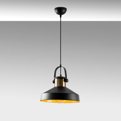Závesný luster DODO 1xE27/40W/230V čierny/bronzu