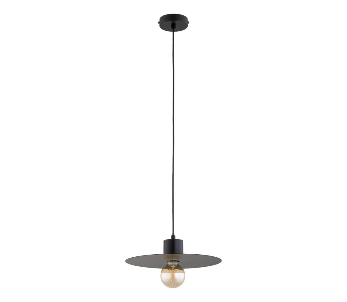 Závesný luster EMELI na lanku 1xE27/15W/230V, čierny 61555