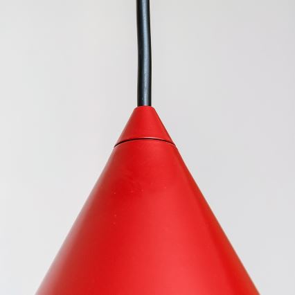 Závesný luster ETNA 1xE27/15W/230V pr. 25 cm červený