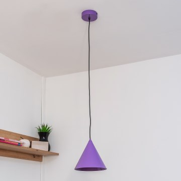 Závesný luster ETNA 1xE27/15W/230V, priemer 18,5 cm, fialový