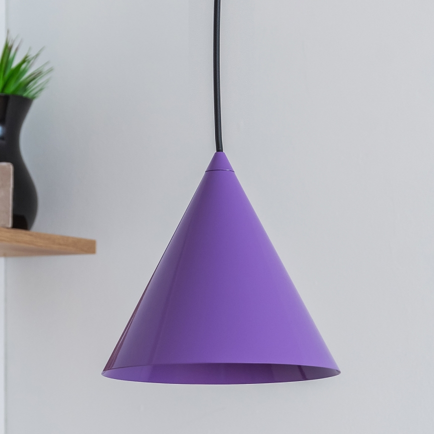 Závesný luster ETNA 1xE27/15W/230V, priemer 18,5 cm, fialový