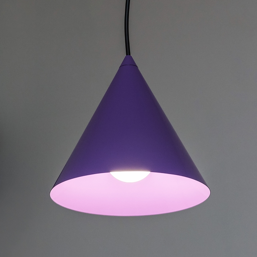 Závesný luster ETNA 1xE27/15W/230V, priemer 18,5 cm, fialový