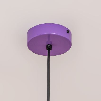 Závesný luster ETNA 1xE27/15W/230V, priemer 18,5 cm, fialový