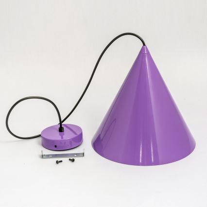 Závesný luster ETNA 1xE27/15W/230V, priemer 18,5 cm, fialový