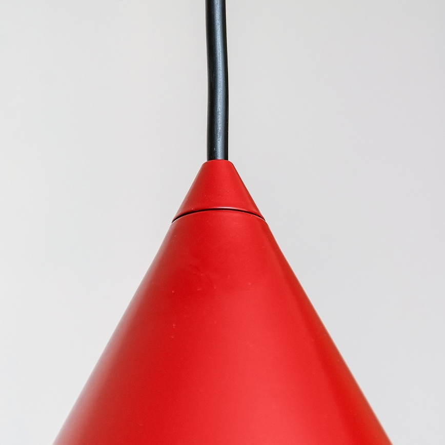Závesný luster ETNA II 1xE27/15W/230V pr. 25 cm červený