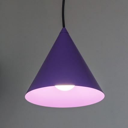 Závesný luster ETNA II 1xE27/15W/230V, priemer 18,5 cm, fialový