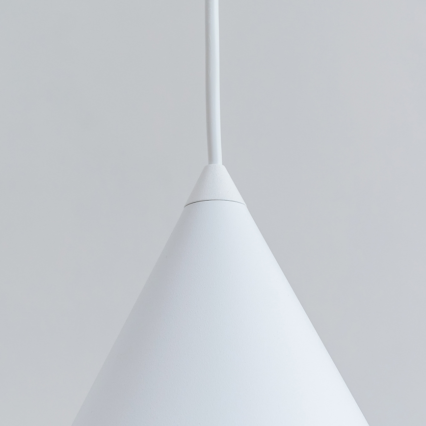 Závesný luster ETNA II na lanku 1xE27/15W/230V pr. 18,5 cm biela