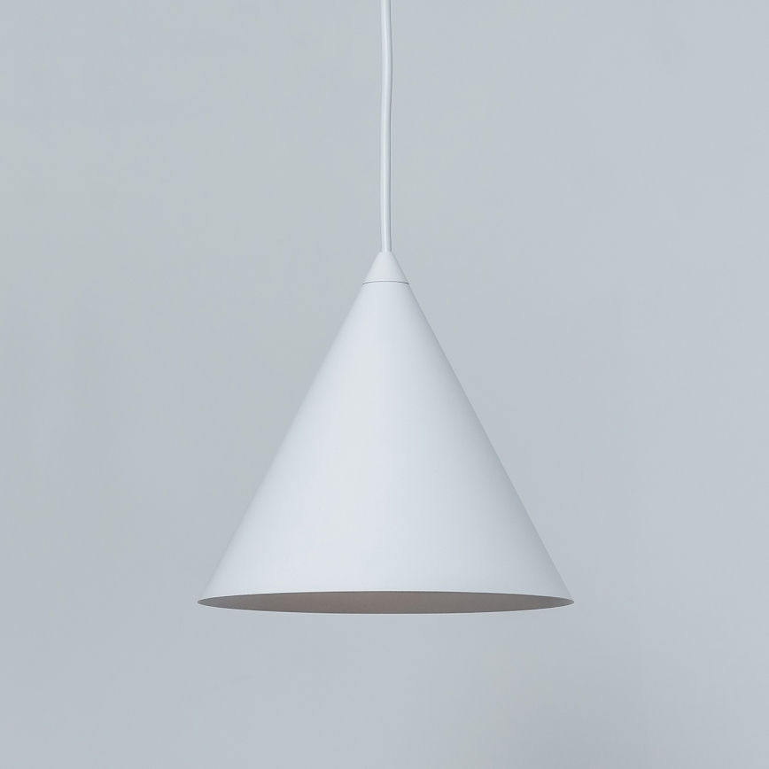 Závesný luster ETNA na lanku 1xE27/15W/230V pr. 18,5 cm biela