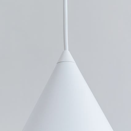 Závesný luster ETNA na lanku 1xE27/15W/230V pr. 18,5 cm biela