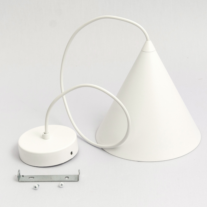 Závesný luster ETNA na lanku 1xE27/15W/230V pr. 18,5 cm biela