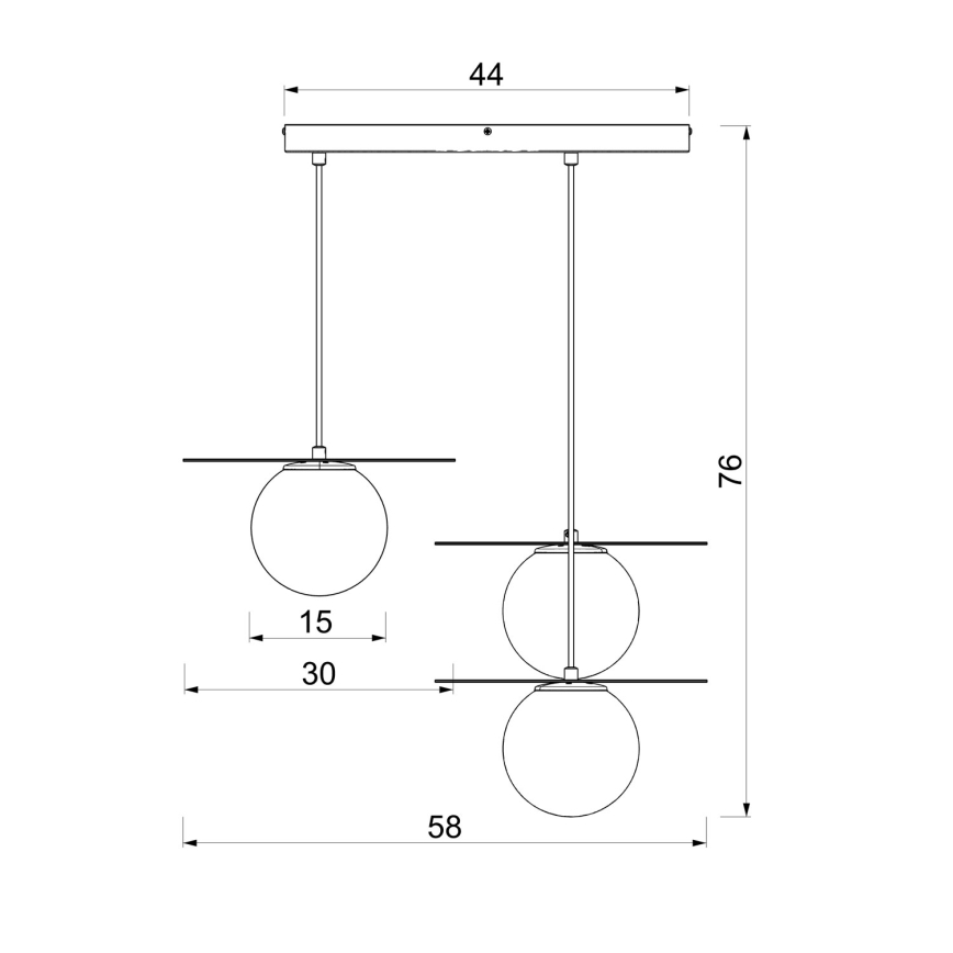Závesný luster FLAT 3xE27/15W/230V bordový