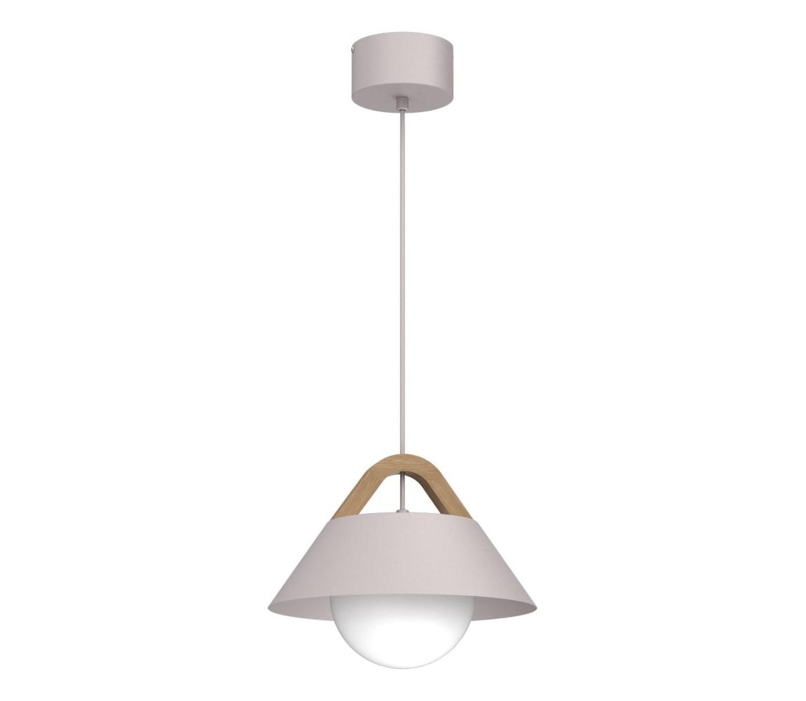 Závesný luster FUNDA na lane 1xE27/15W/230V krémový 4206A