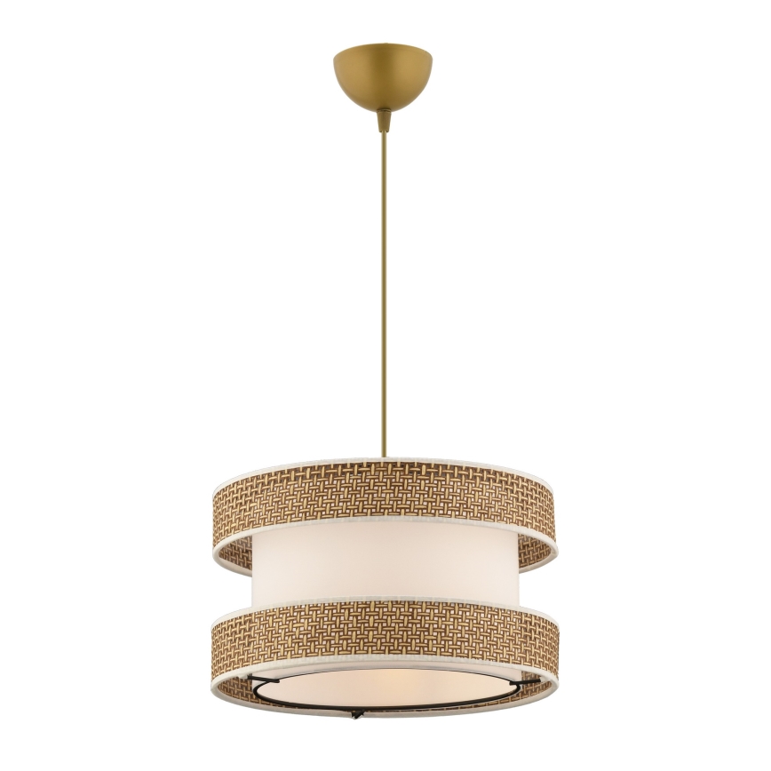 Závesný luster HALO 1xE27/60W/230V krémová/béžová