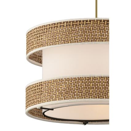 Závesný luster HALO 1xE27/60W/230V krémová/béžová