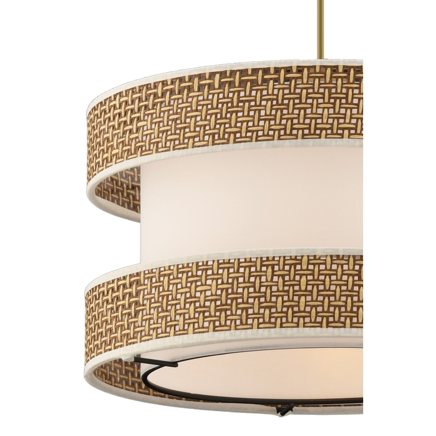 Závesný luster HALO 1xE27/60W/230V krémová/béžová