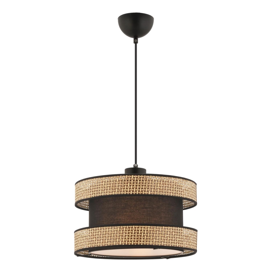 Závesný luster HALO na lanku 1xE27/60W/230V hnedá/béžová