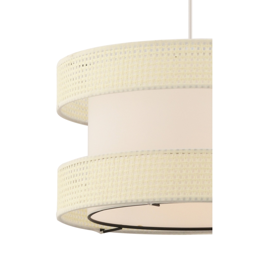 Závesný luster HALO na lanku 1xE27/60W/230V krémový