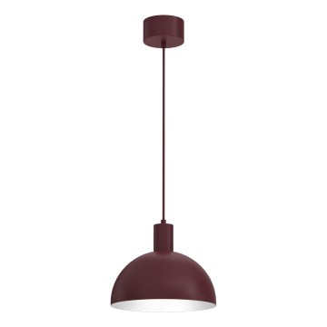 Závesný luster HANDA na lanku 1xE27/15W/230V bordový