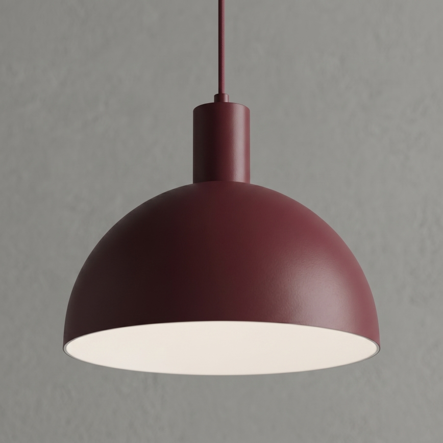 Závesný luster HANDA na lanku 1xE27/15W/230V bordový