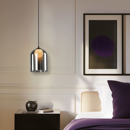 Závesný luster KLEA na lanku 1xG9/15W/230V dymovo čierny