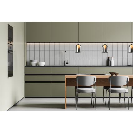 Závesný luster KLEA na lanku 1xG9/15W/230V dymovo čierny