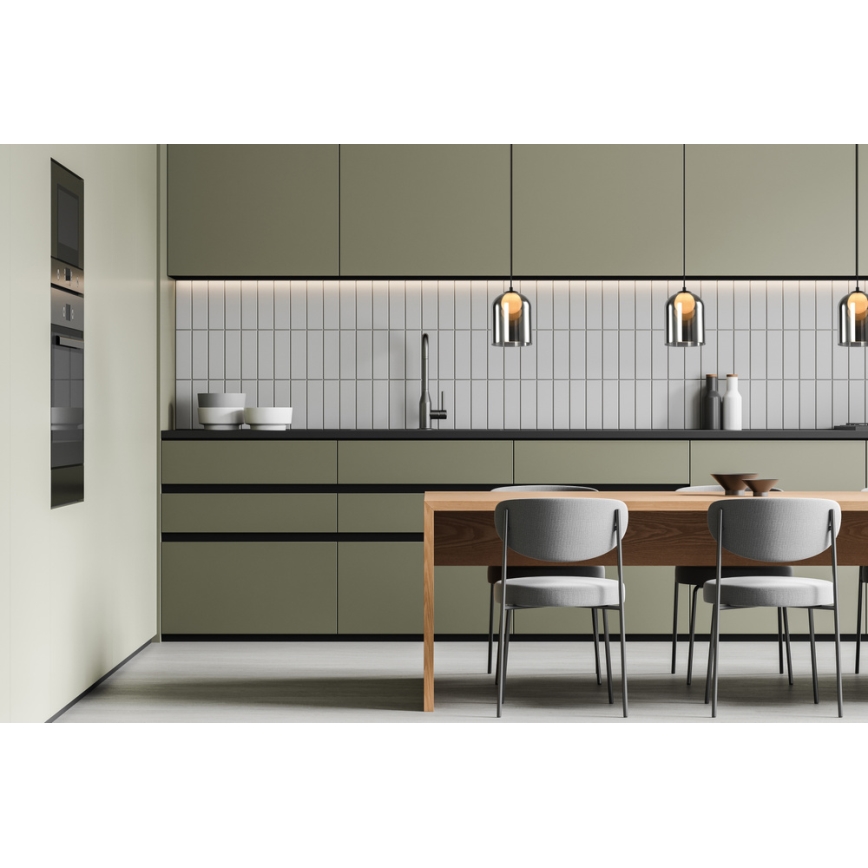 Závesný luster KLEA na lanku 1xG9/15W/230V dymovo čierny