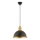 Závesný luster MONZA 1xE27/40W/230V pr. 29 cm čierny/brončový