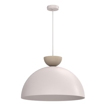 Závesný luster na kábli NEVIS 1xE27/15W/230V pr. 50 cm krémový