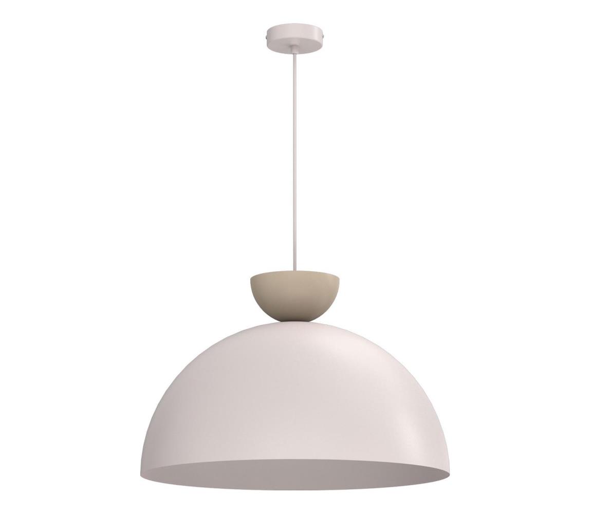 Závesný luster na kábli NEVIS 1xE27/15W/230V pr. 50 cm krémový 9711A