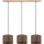 Závesný luster na lane BENITA 3xE27/40W/230V hnedá/dub