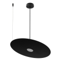 Závesný luster na lane PIATTO 1xGX53/15W/230V priemer 45 cm čierny