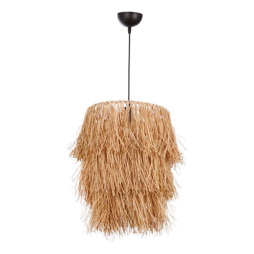 Závesný luster na lane TASSEL 1xE27/40W/230V rafia