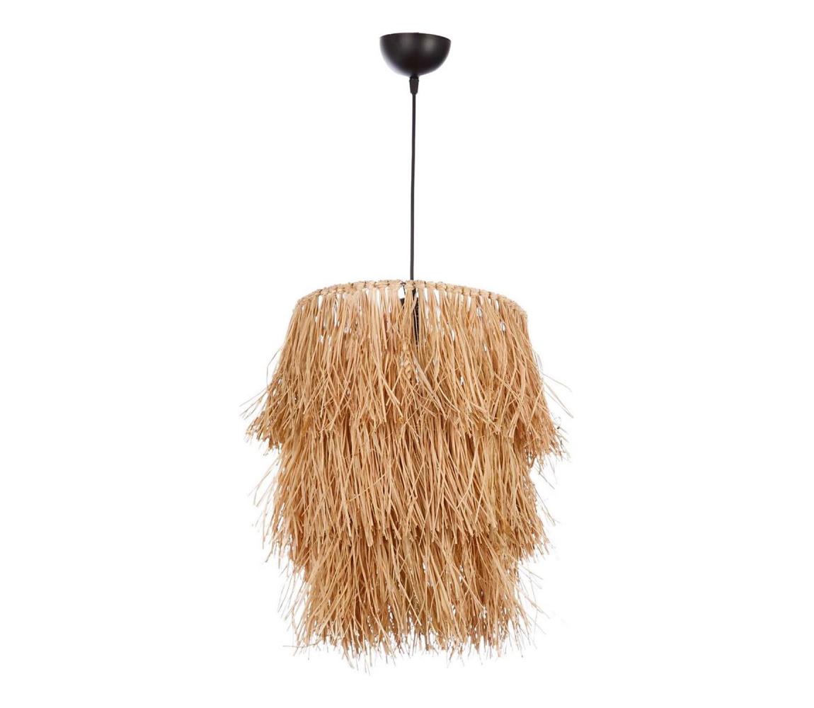 Závesný luster na lane TASSEL 1xE27/40W/230V rafia 390FLH1811