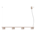 Závesný luster na lankách AURA 4xGX53/10W/230V taupe