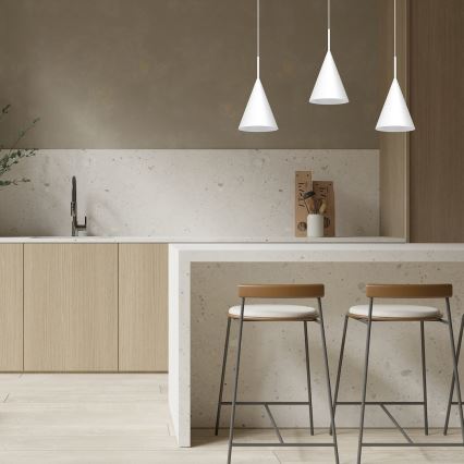 Závesný luster na lankách CAPITAL 1xGX53/15W/230V pr. 17 cm biely