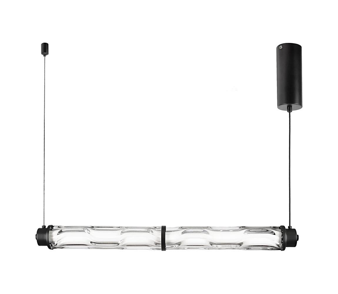 Závesný luster na lankách CORTE LED/18W/230V čierny 32-50779