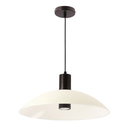 Závesný luster na lanko TEDIN 1xGU10/15W/230V biela/čierna