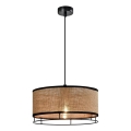 Závesný luster na lanku ARDI 1xE27/40W/230V hnedá/čierna